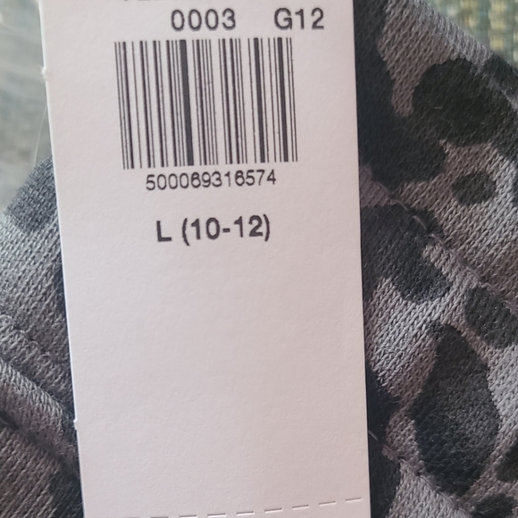 NWT Old Navy girls Vintage joggers Size L 10-12) cheetah print (M4) - Picture 2 of 3